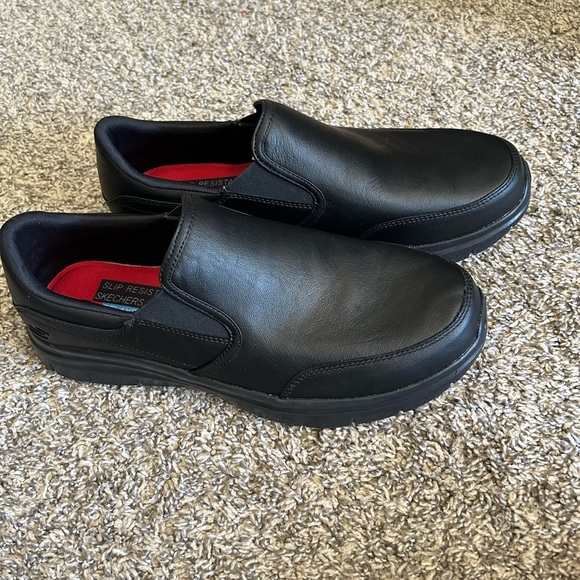 Skechers Mens Flex Advantage Slip Resistant Bronwood Slip On Shoes - Picture 2 of 5